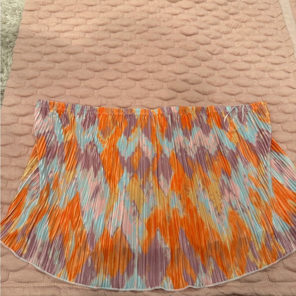 Multi color off shoulder top